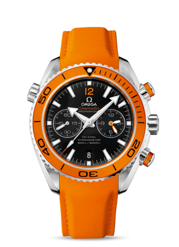 Omega Seamaster Planet Ocean 600M Co-Axial 45.5 Chronograph Stainless Steel / Orange / Rubber